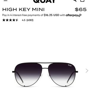 QUAY HIGH KEY MINI - BLK/FADE